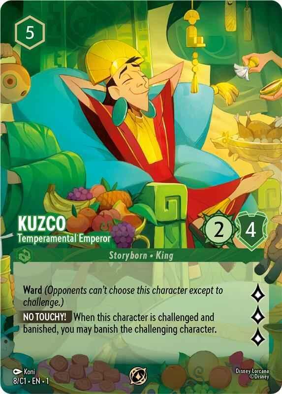 Kuzco – Temperamental Emperor 8/C1 Non-Foil Lorcana Promo