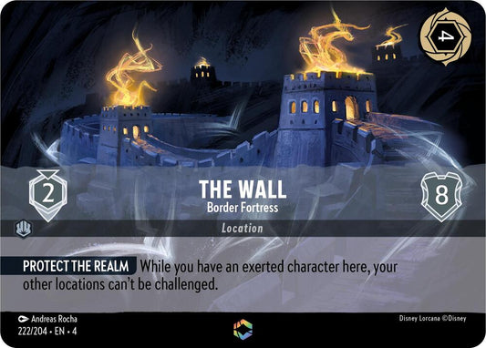 Enchanted The Wall - Border Fortress Lorcana Ursula's Return 222/204